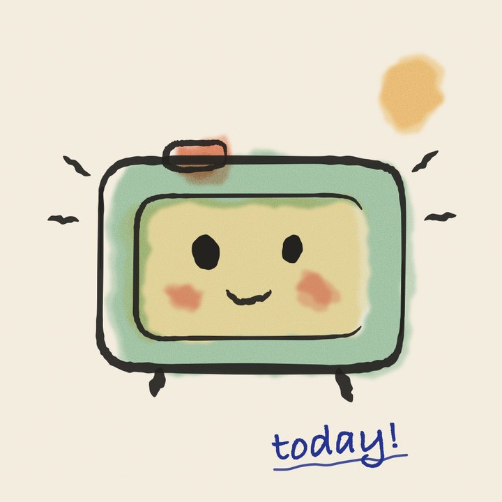 TodayDesk 新 LOGO:手繪水彩鬧鐘吉祥物與藍色手寫 today!
